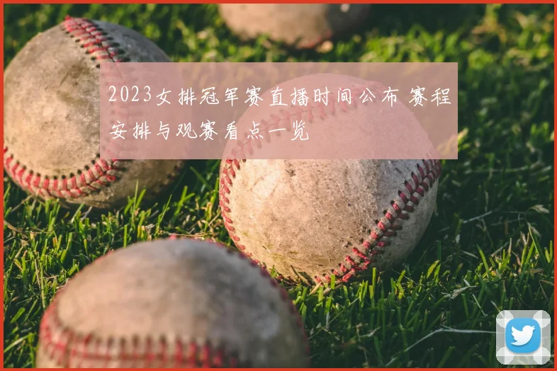 2023女排冠军赛直播时间公布 赛程安排与观赛看点一览